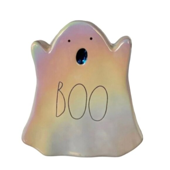 NEW Rae Dunn BOO Iridescent Ghost Figurine 👻 - Picture 2 of 2